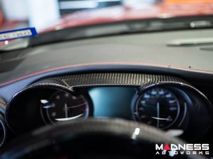 Alfa Romeo Giulia Instrument Cluster Cover - Carbon Fiber - Non-QV Model